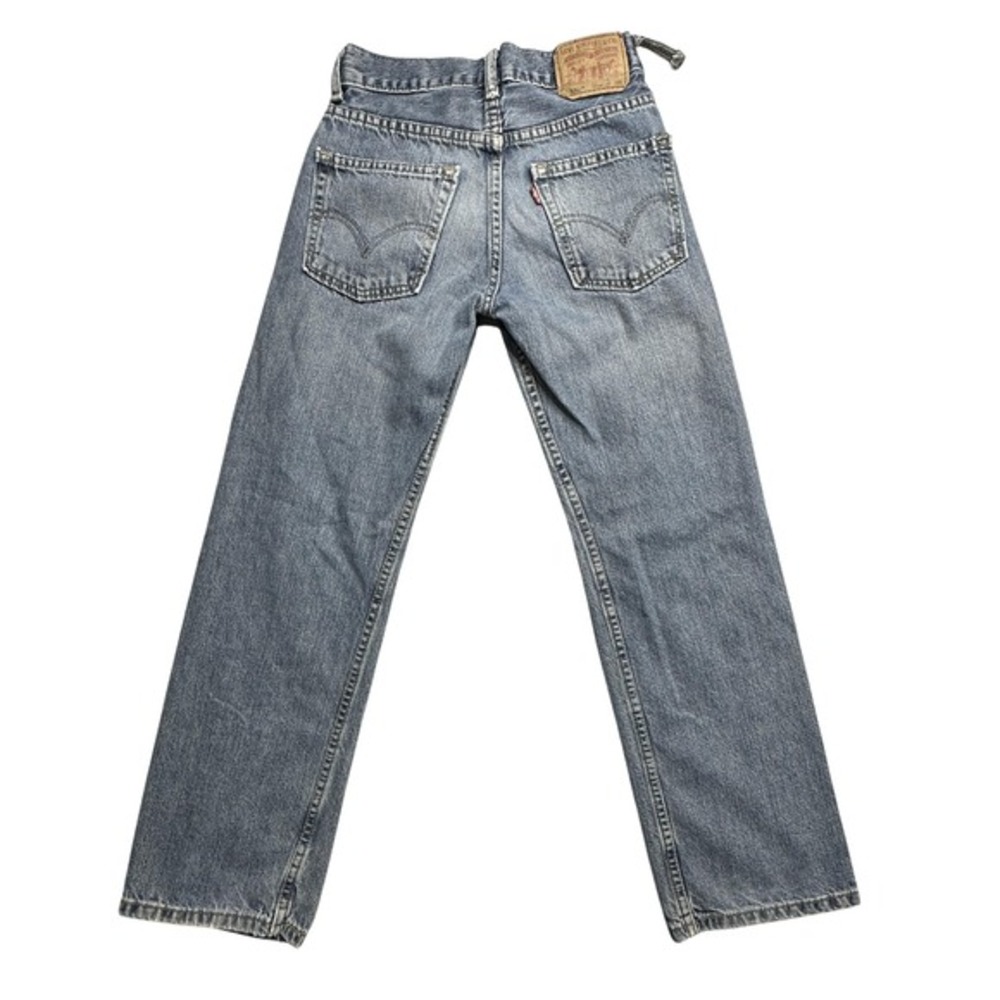 Levis 550 Jeans Boys 12 Slim 24x26.5 Blue Relaxed Fit Denim Zip‎ Fly Youth Pants